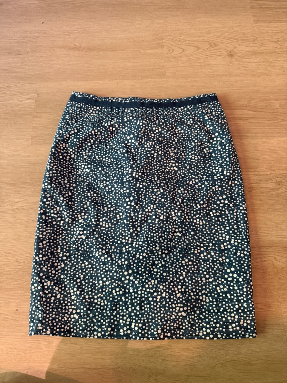 Boden Navy Bubble Print Skirt
